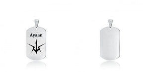 Silver Dog Tag Necklace