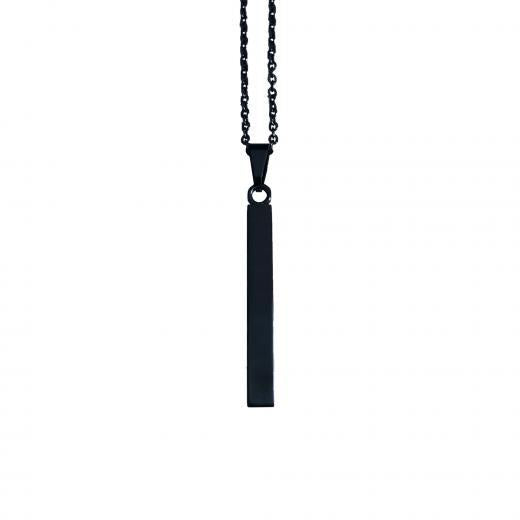 Black Vertical  Bar Necklace