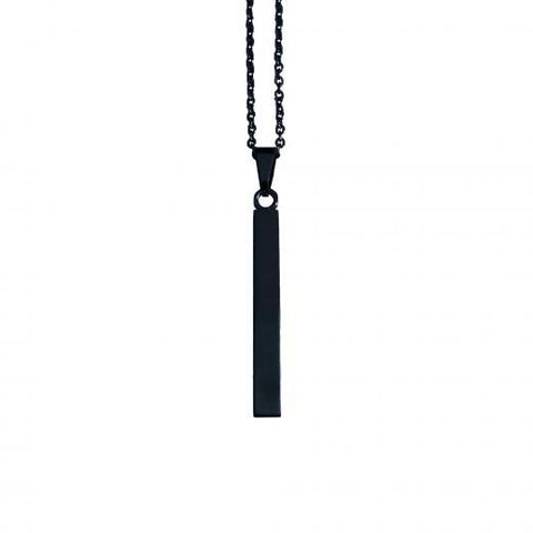 Black Vertical  Bar Necklace