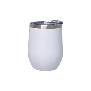 White 12 Oz wine tumbler