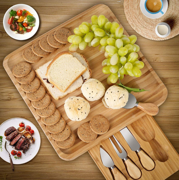 Cheese Board with Dip Bowls
